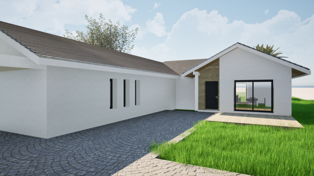 Visuel 3D Plan maison Semi 150 m2